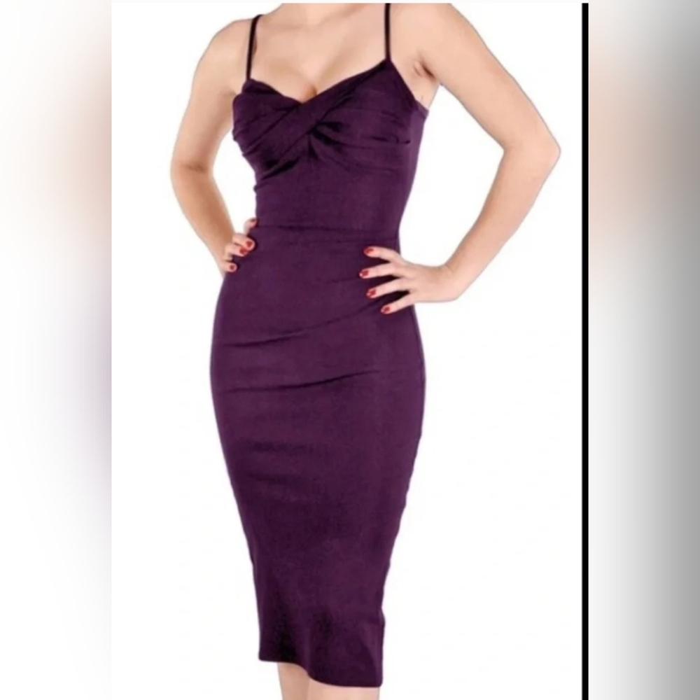 Stop Staring Million Dollar Baby Bodycon Purple Dress
